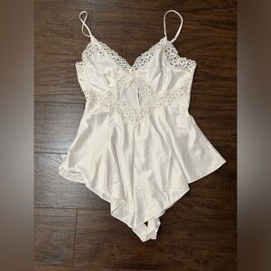 Victoria secret romper with lace cutout